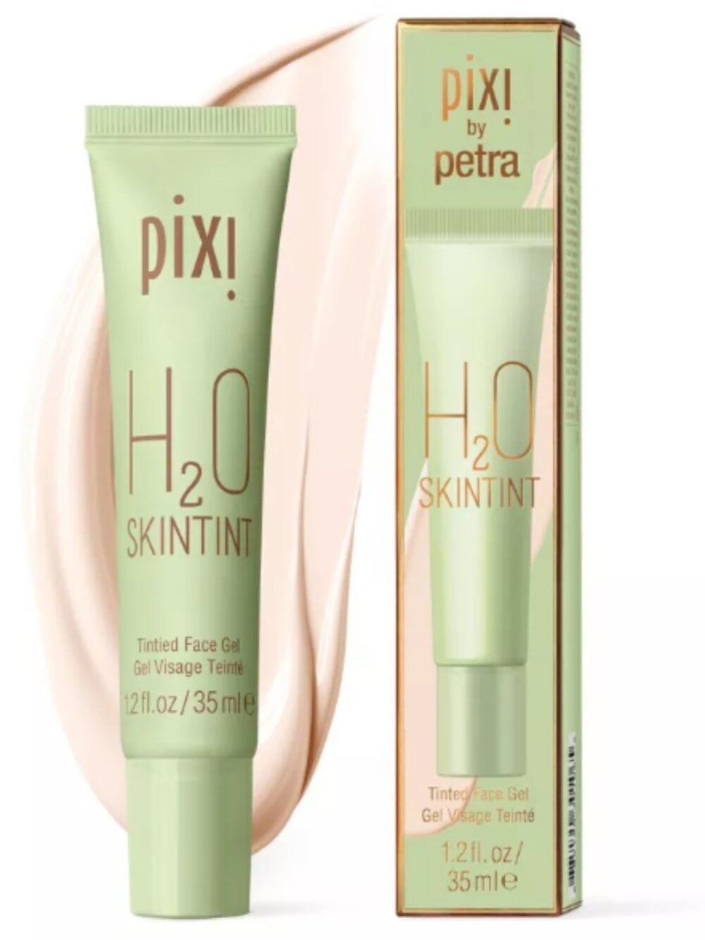 Pixi H20 Skintint Foundation - Porcelain - 1.2 fl oz